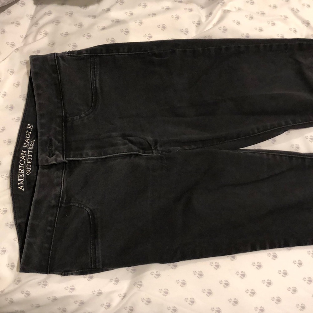 American Eagle black extreme jegging